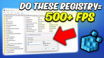 I Tried Best Windows Registry Settings to BOOST FPS in All Games! (Windows Optimization Guide)