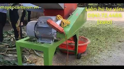 Băm sơ dừa, bã mía, băm bỏ voi, rau bèo từ máy băm nghiền đa năng cổ cao (0941.72.4466)