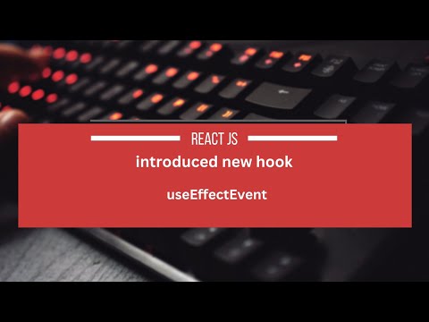newest React useEffectEvent Hook Crash Course