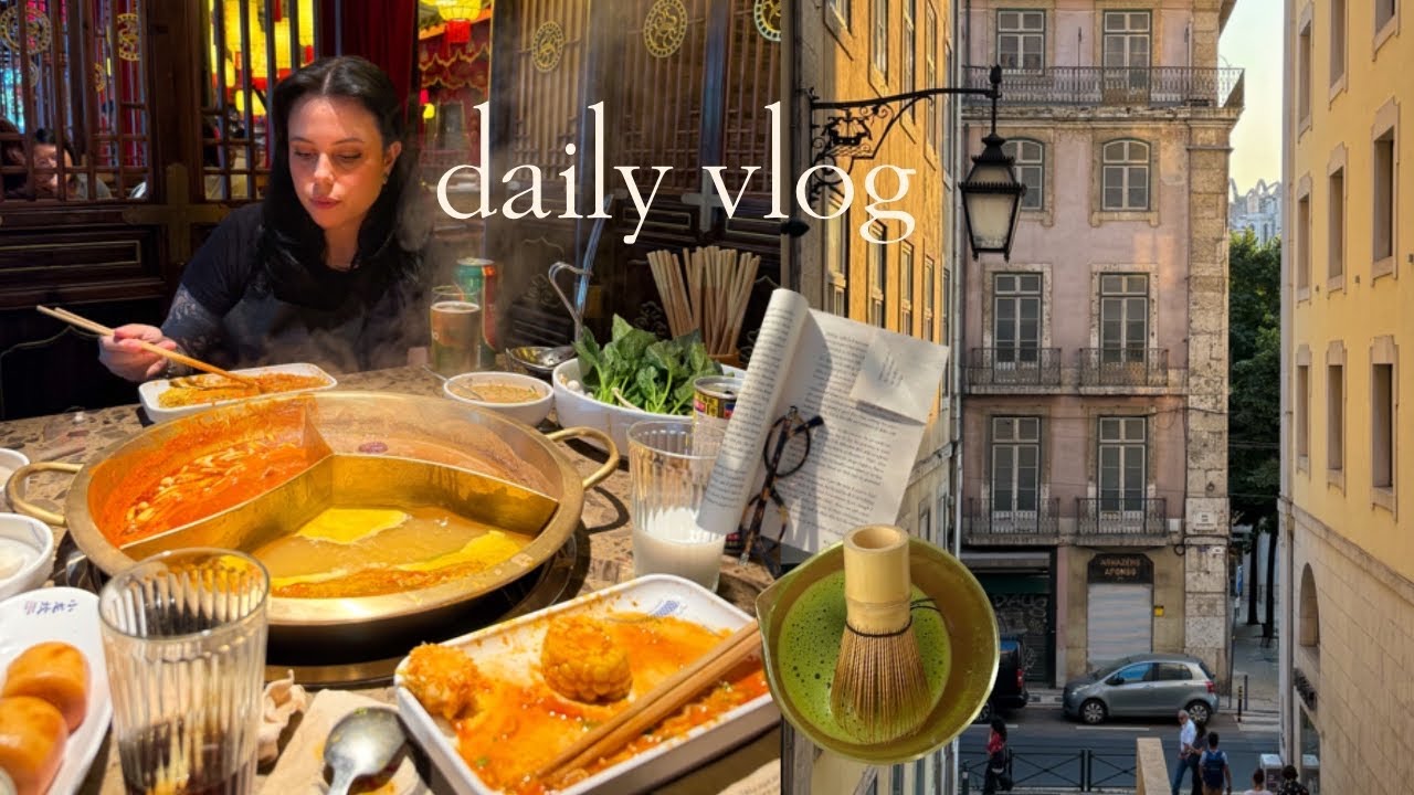 minha dificuldade em manter amizades, comi hotpot pela primeira vez, curso novo, fazendo matcha etc.