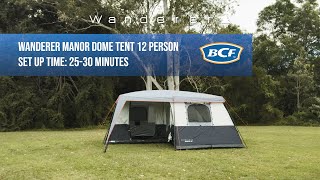 Setting up the Wanderer Manor 12 Person Dome Tent