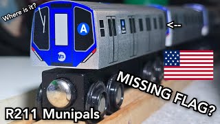 MTA Munipals R211 Short Discussion: MISSING FLAG? (Short Video.)
