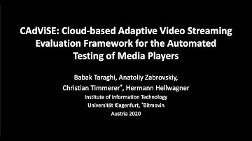 Cloud-based Adaptive Video Streaming Evaluation Framework for the Automated Testing of Media Players