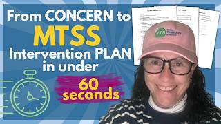 MTSS Plan in Under 60 Seconds