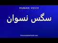 How To Pronounce سگس نسوان 