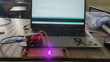 RBG LED Blinking with  Rainbow Colors by Arduino Uno