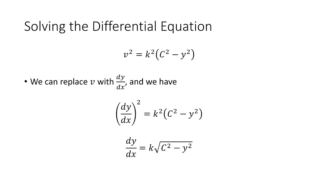 Solving D 2y dx 2 k 2y YouTube Solving D 2y dx 2 k 2y YouTube