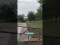 People seen rafting through floodwaters in Aurora