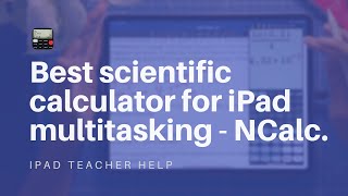 “Casio FX calculator on your iPad?” - NCalc, the best scientific calculator for iPad multitasking. screenshot 5