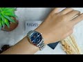 Alexandre christie classic steel blue dial silver stainless steel