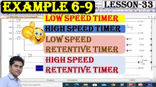 3. Mitsubishi timer concept in Hindi | PLC Low speed timer | High speed timer | Retentive timer |