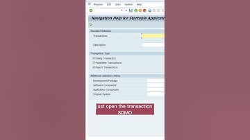 Finding SAP transactions made easy! ✨ #sap #tcode #search