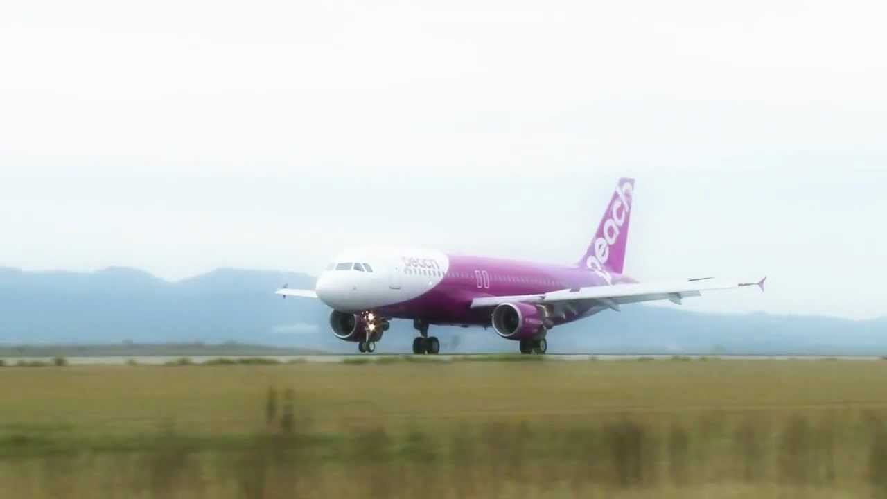 Peach 初号機　関西国際空港　初上陸