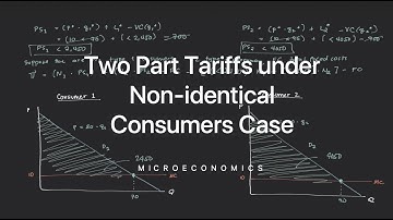 Two Part Tariffs under Non-identical Consumers Case