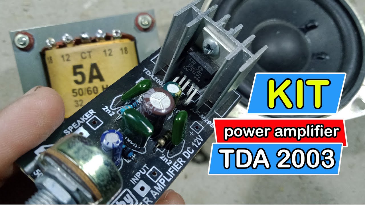 CARA MERAKIT KIT POWER AMPLIFIER TDA 2003