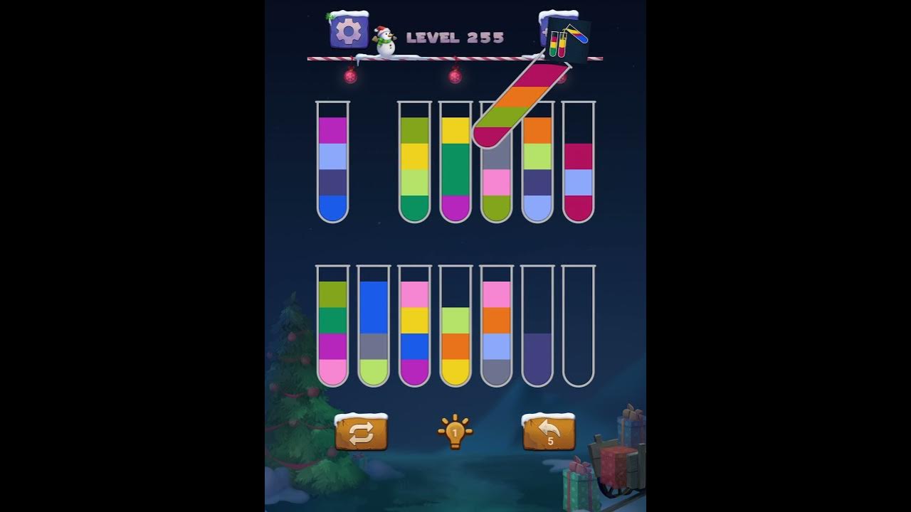 Игра уровень 255. Головоломки 255 уровень. Water sort - Color Puzzle game screenshot's.