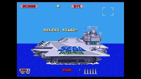 After Burner II cheat for Mega Drive/Genesis - Level Select (including save state)