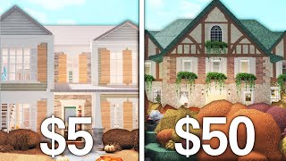$5 vs $50 BLOXBURG HOUSE from FIVERR