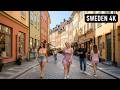 Sweden 4K Walking Tour 🇸🇪 | City Life, Old Town & Street Sounds