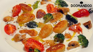 고소함의 끝 버섯 크림 뇨끼 Mushroom Cream Gnocchi : 두만두 doomandoo