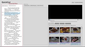 QuickCut: An Interactive Tool for Editing Narrated Video