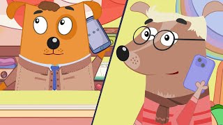 Dad At Work: Brave Puppy's Safety Adventure | Cartoon For Kids - Full Episode