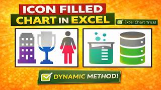 Icon Filled Chart in Excel (Dynamic Method) | Step-by-Step Tutorial