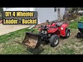 Using DIY 4 Wheeler Winch Loader/Bucket