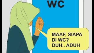 Comic Toilet : Pedagang cantik kebelet buang air besar