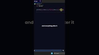 Drop Middle Char coding python