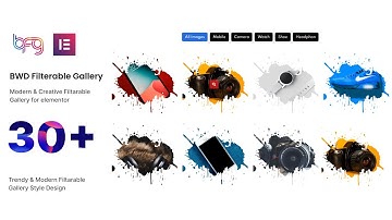 BWD Filterable Gallery Elementor addon tutorial