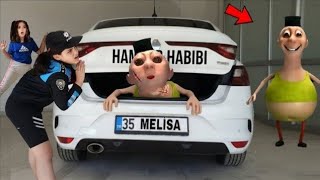 MELİSA NİSA HAMOOD HABİBİ BİZİM EVE GELDİ ARABAYI SAKLADI !!