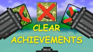 How to CLEAR YOUR ACHIEVEMENTS in Terraria and Tmodloader!
