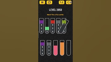 Water sort puzzle level 2950