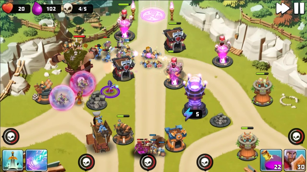 Castle Creeps TD - Chapter 6 Level 24 Higher Education 3 Stars (Without Sentinel)