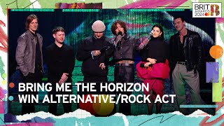 Bring Me The Horizon Win Rock/Alternative Act | The BRIT Awards 2024