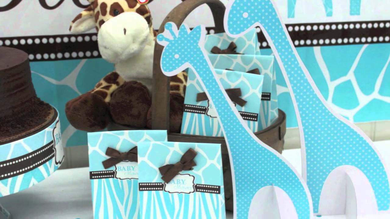 Blue Zoo Baby Shower Supplies Youtube