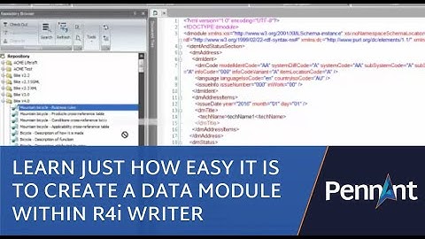 Learn just how easy it is to Create a Data Module within R4i Writer