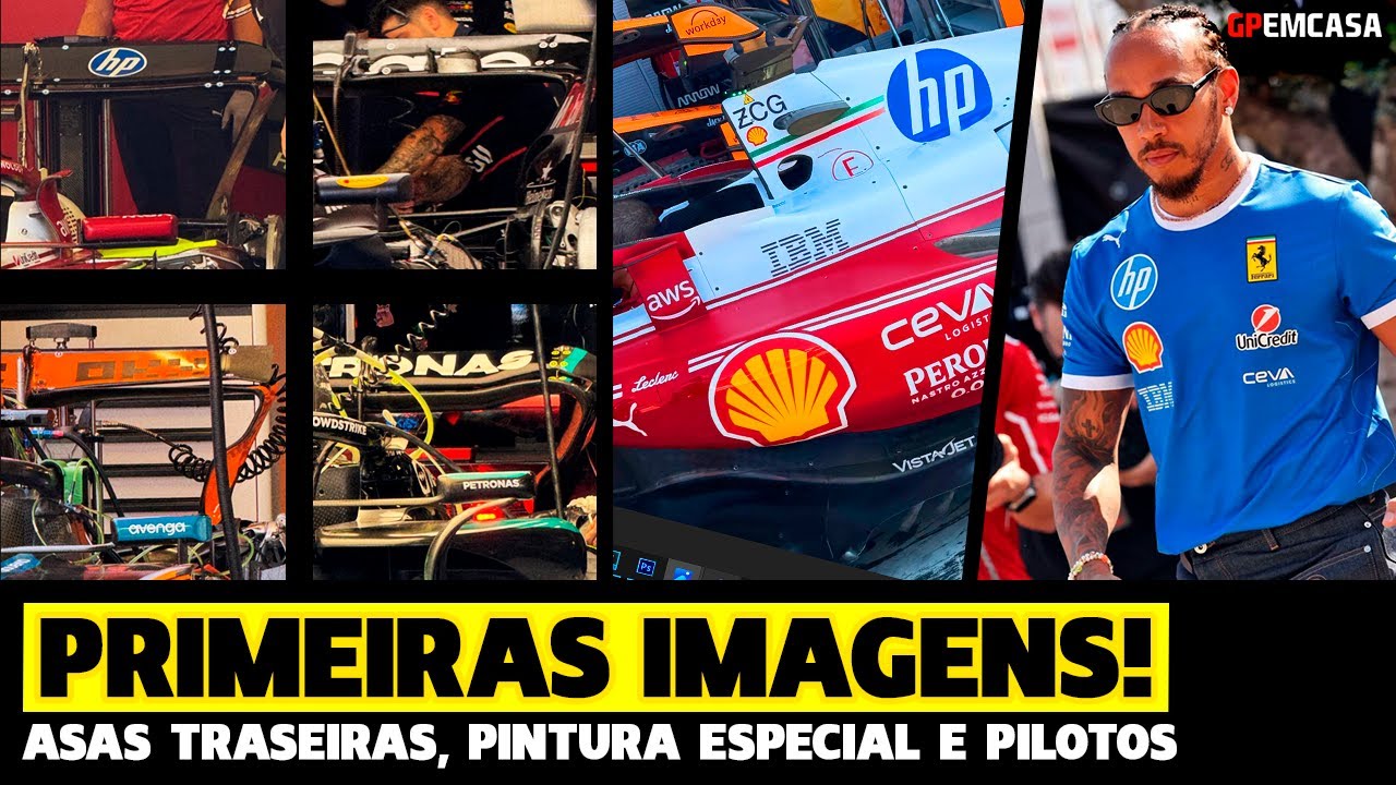 🚨Primeiras Imagens Mostram Asas Traseiras, Pintura Especial E Ferrari Montada | Fórmula 1 |Gpemcasa