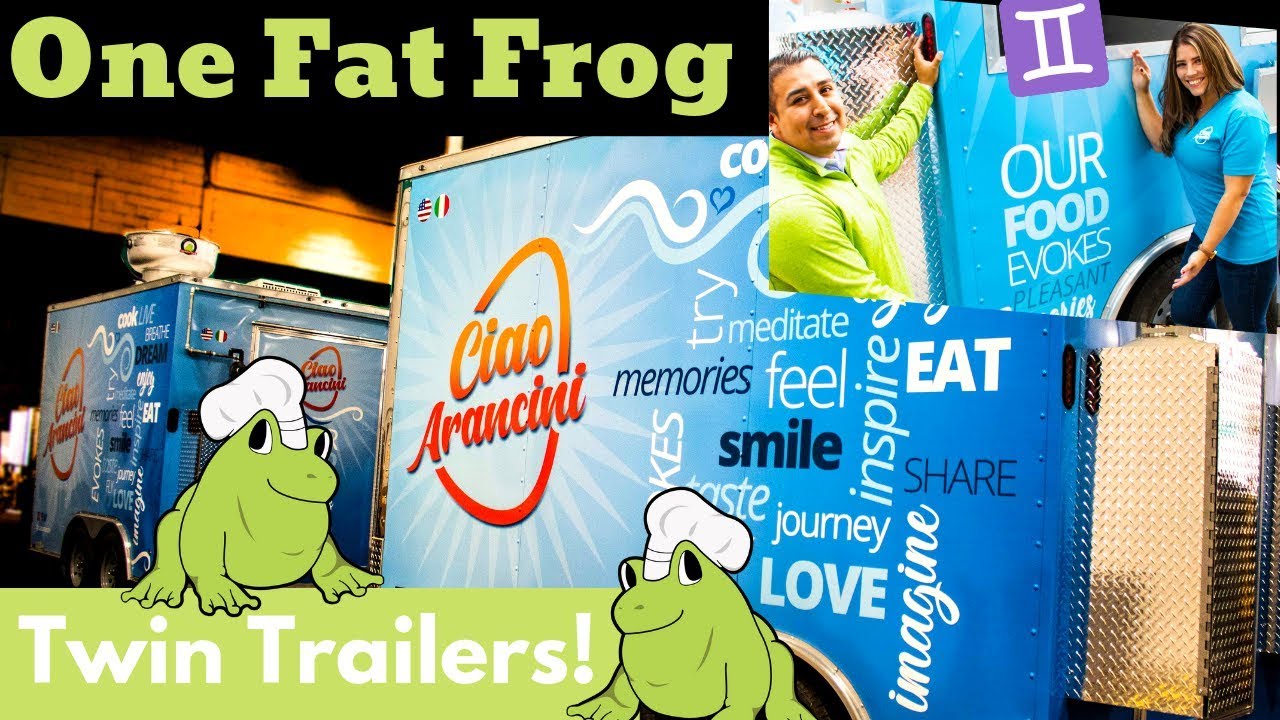 Central Florida says Ciao To Caio Arincini in this stylishly wrapped Food Trailer by One Fat Frog - YouTube