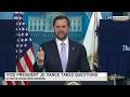 White House briefing with VP JD Vance