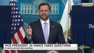 White House briefing with VP JD Vance