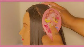 ASMR| NO TALKING| OLD PRINCESS BRUSH MASSAGE| NAIL SOUNDS |COMB SCRAPING| RELAXING SOUNDS ❣️