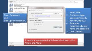 Setting up your SFTP filezilla