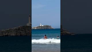 LA PLAYA DE SOMO- CANTABRIA- #playadesomo #cantabria #elfaro #playasdespaña
