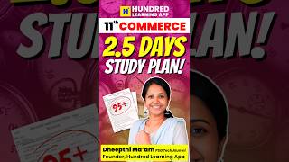 11th Commerce 2.5 days Study Plan Quarterly Exam 2025