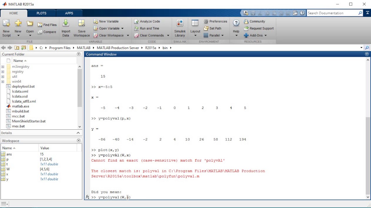 Tutorial de Matlab - Operaciones Con Polinomios - YouTube