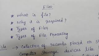 Files in C Programming
