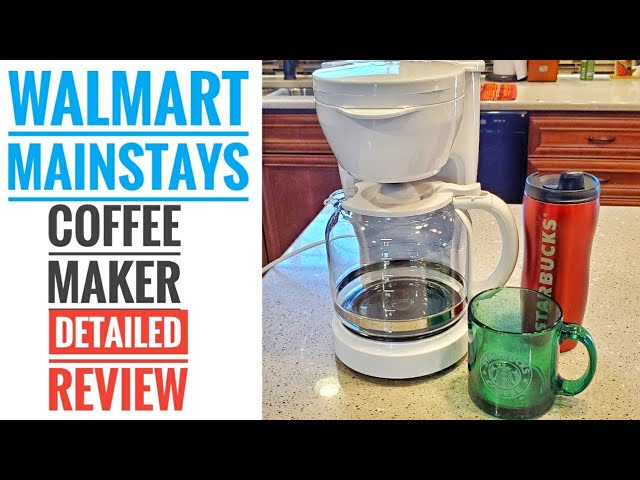 Mainstays White 12-Cup Drip Coffee Maker, New 