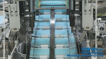 Full Automatic Disposable Mask Making Machine 1+1--Ear-loop welding process